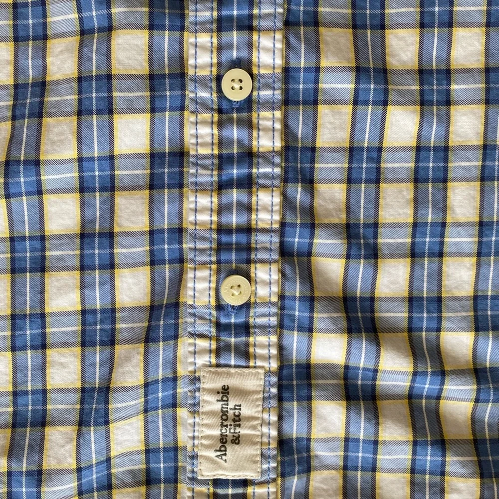 Abercrombie & Fitch Muscle Gingham L/S Sz.S - Picture 5 of 7